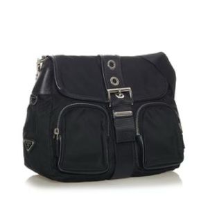 Prada Tessuto Nylon and leather crossbody bag